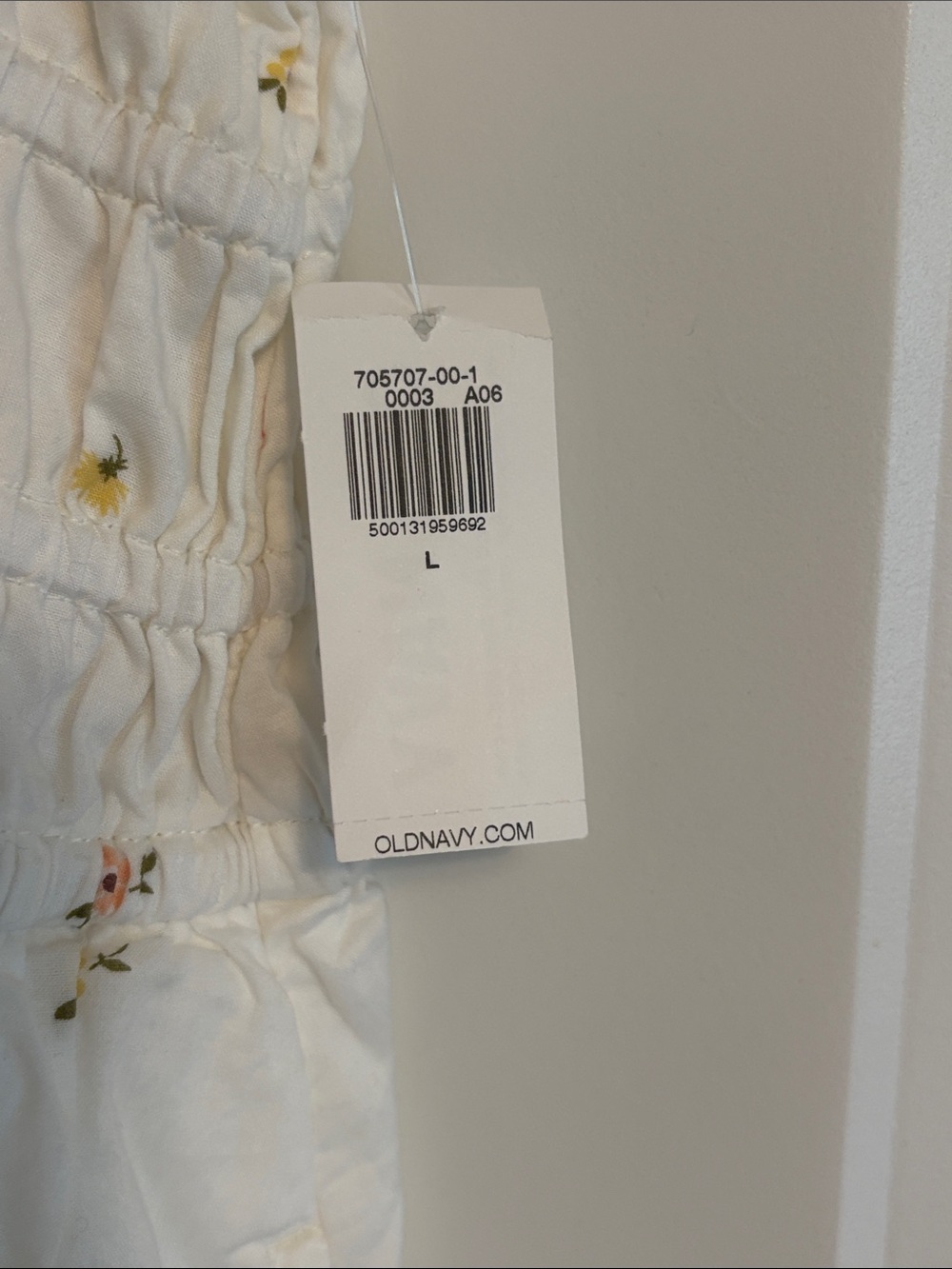 NWT Cream Floral Midi Sundress with Ruffle Straps - Picture 3 of 3
